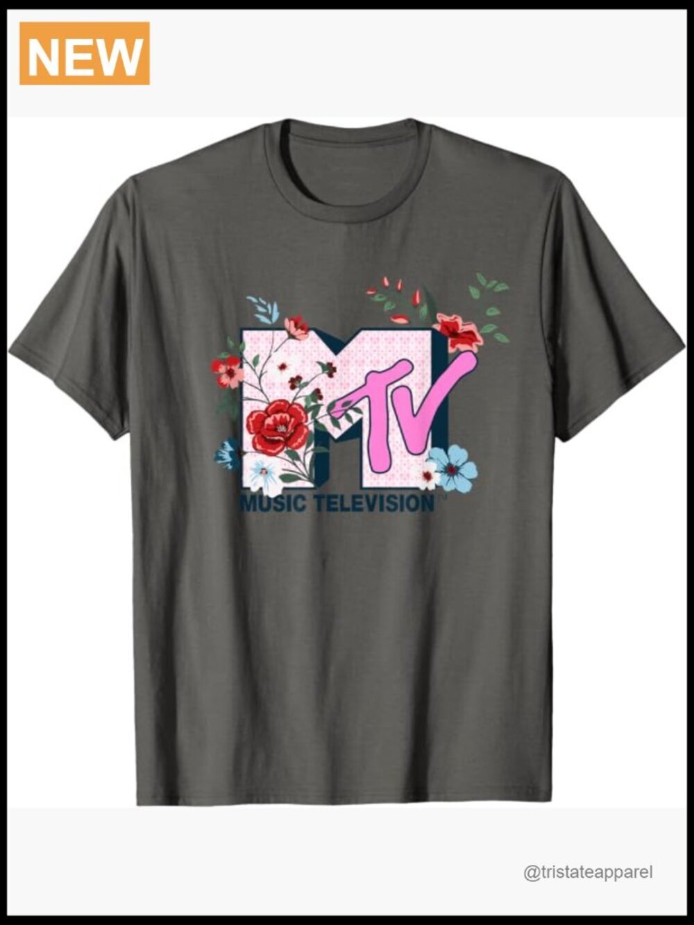 Vintage Wildflower Botanical Fill Crew Neck T-Shirt